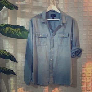 AE Denim Button Down sz/XXL
